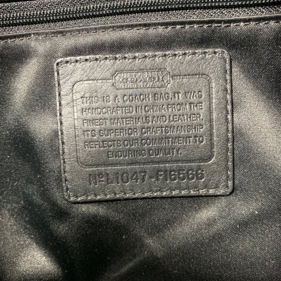 COACH Gallery Signature Jacquard North South Tote Shoulder Bag F16566 + Tag - Picture 12 of 12